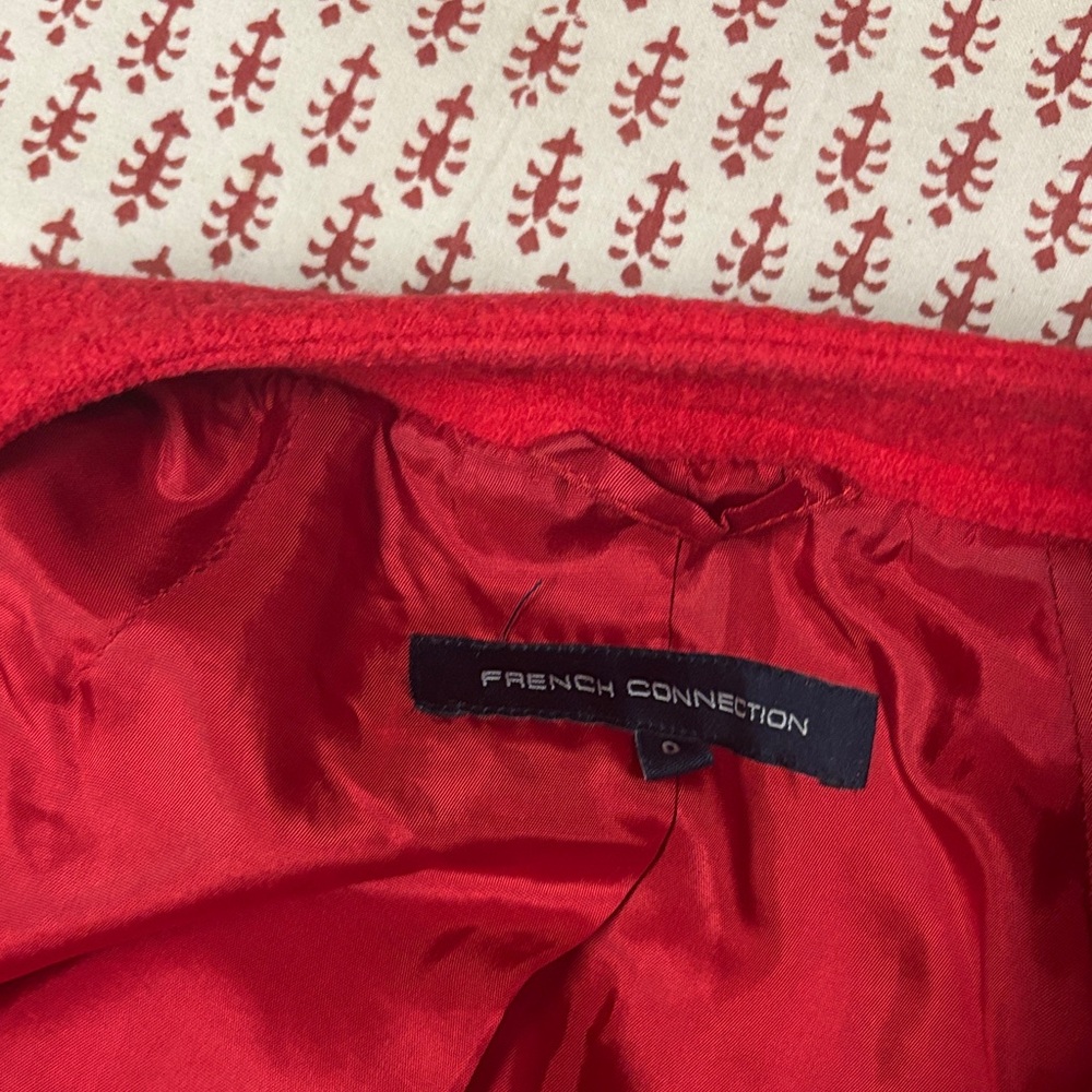 French Connection Vibrant Red Outerwear